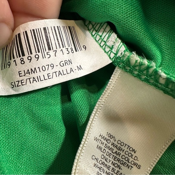 NWT $148 Eliza J Sleeveless Crochet Shift Dress Kelly Green Size Medium summer - Picture 6 of 13